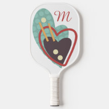 MODERNE ABSTRAIT "COEUR" CONCEPTION PICKLEBALL PIC
