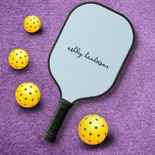 Raquette De Pickleball Moderne Ajouter votre nom complet Monogramme sur b