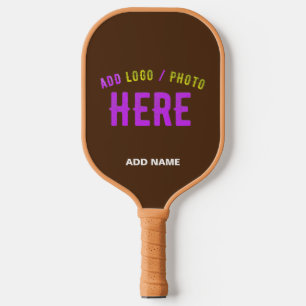 RAQUETTE DE PICKLEBALL MODERNE ET MODERNE PERSONNALISABLE BROWN VÉRIFIÉ