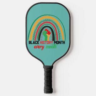 Raquette De Pickleball Mois de l'histoire des Noirs Tous les mois Patriot