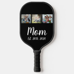Raquette De Pickleball Mom Established Elegant Script Black 3 Photo