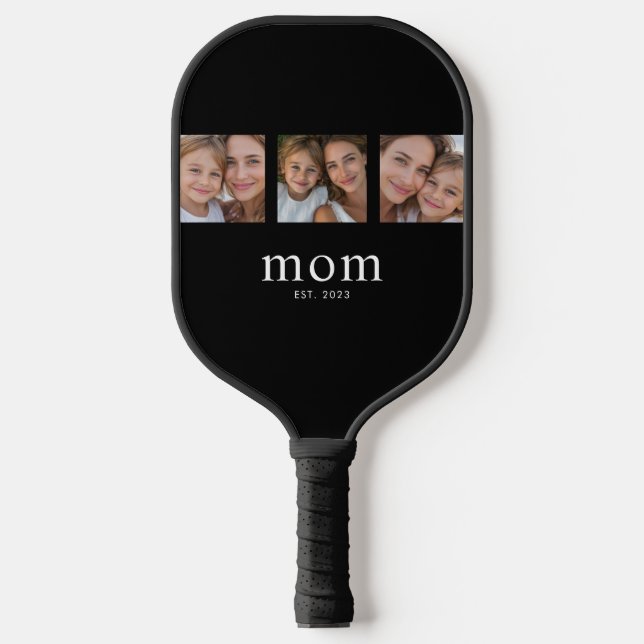 Raquette De Pickleball Mom Established Modern Minimal Black 3 Photo (Recto)
