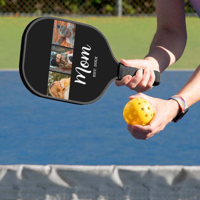 Raquette De Pickleball Mom Established Modern Script Black 3 Photo (Insitu)