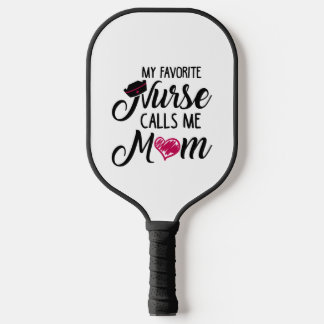 Raquette De Pickleball Mon Infirmière Préférée M'Appelle Maman. Masque