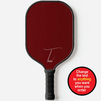 Raquette De Pickleball Monogramme Bourgogne