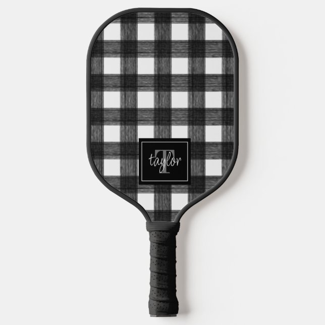 Raquette De Pickleball Monogramme de contrôle de la présence de buffle no (Recto)