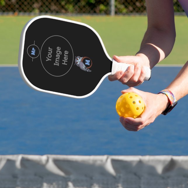 Raquette De Pickleball Monogramme de la goutte d'effroi (Insitu)