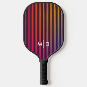 Raquette De Pickleball Monogramme de rayonnement électrique