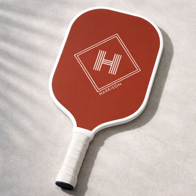 Raquette de Pickleball | Monogramme Géométrique Él (Créateur téléchargé)
