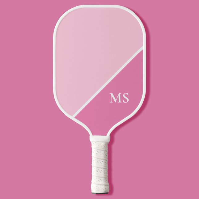 Raquette De Pickleball Monogramme minimal des initiales modernes (Créateur téléchargé)