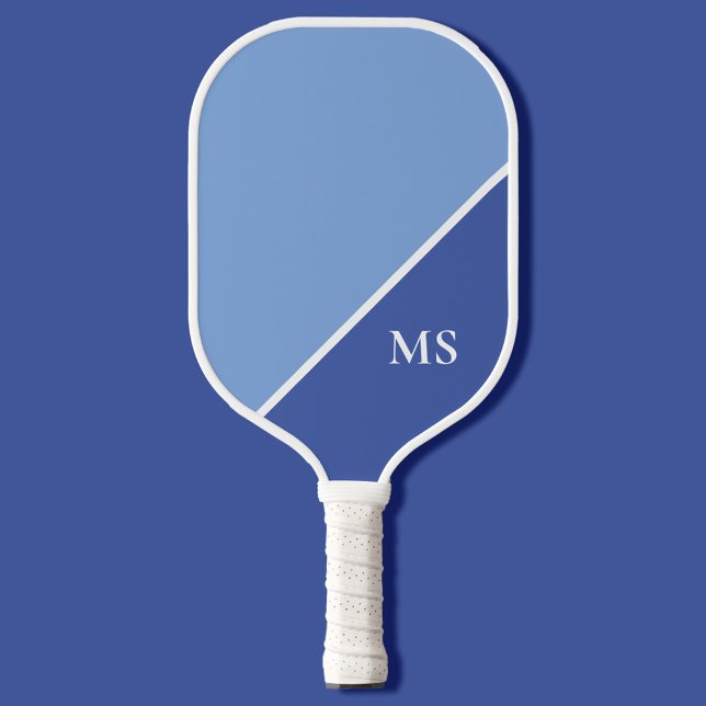 Raquette De Pickleball Monogramme minimal des initiales modernes (Créateur téléchargé)