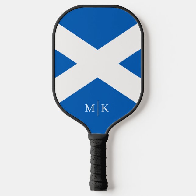 Raquette de Pickleball Monogramme Moderne Drapeau  (Recto)