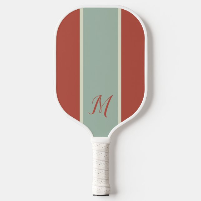 Raquette De Pickleball Monogramme moderne Monogramme classique personnali (Recto)