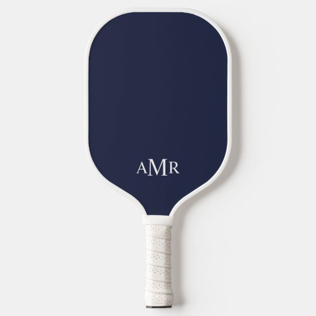 Raquette De Pickleball Monogramme personnalisé classique (Recto)