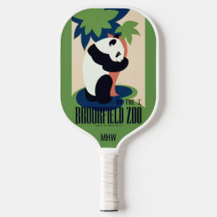 Raquette De Pickleball monogramme personnalisé vintage "Brookfield Zoo"