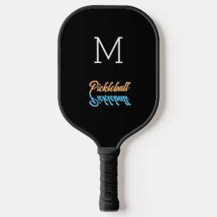 Raquette De Pickleball Monogramme réflexion Simple minimaliste moderne
