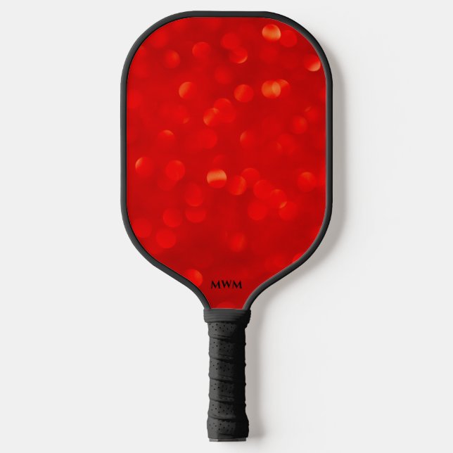Raquette De Pickleball Monogramme rouge Abstrait Pickleball Paddles (Recto)
