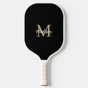 Raquette De Pickleball Monogramme Sable noir moderne