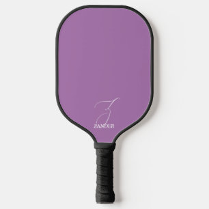 Raquette De Pickleball Monogramme Violet Clair