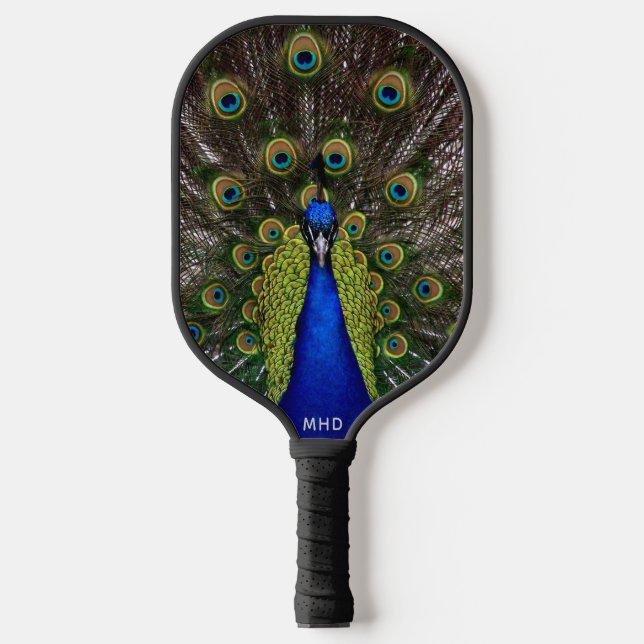 Raquette De Pickleball Monographie personnalisée Proud Peacock (Recto)