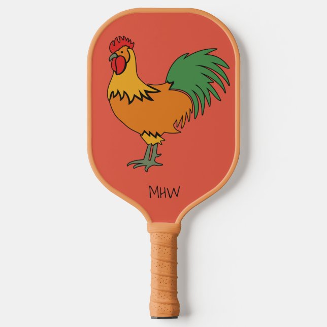 Raquette De Pickleball Monographie personnalisée Rooster (Recto)