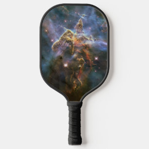 Raquette De Pickleball Montagne Mystique dans l'espace de la nébuleuse de