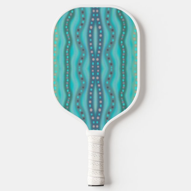 Raquette De Pickleball Motif Abstrait Dichroic Beach Glass dépoli (Recto)