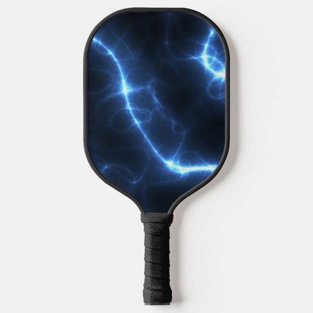 Raquette De Pickleball Motif bleu courant électrique (Recto)