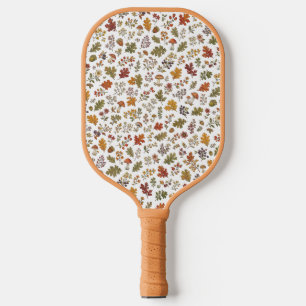 Raquette De Pickleball Motif Bois Champignon Feuilles Automnales Fantaisi