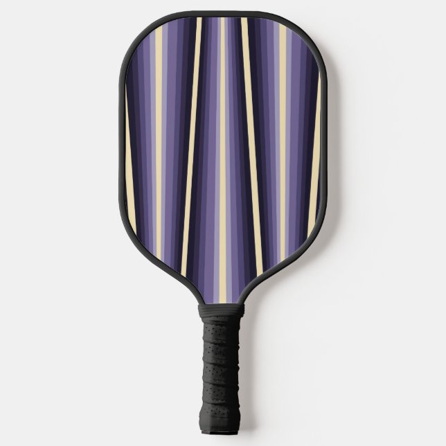 Raquette De Pickleball Motif chevron blanc violet (Verso)