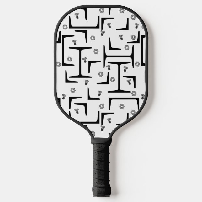 Raquette De Pickleball Motif d'acier structurel (Recto)