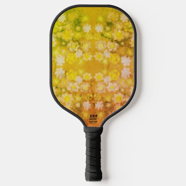 Raquette De Pickleball Motif d'aquarelle Abstraite rétro (Recto)