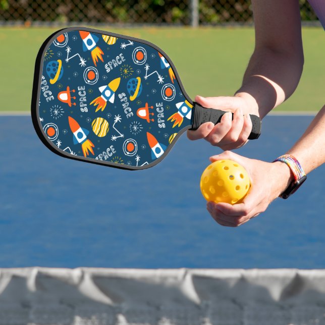 Raquette De Pickleball Motif d'aventures spatiales colorées (Insitu)