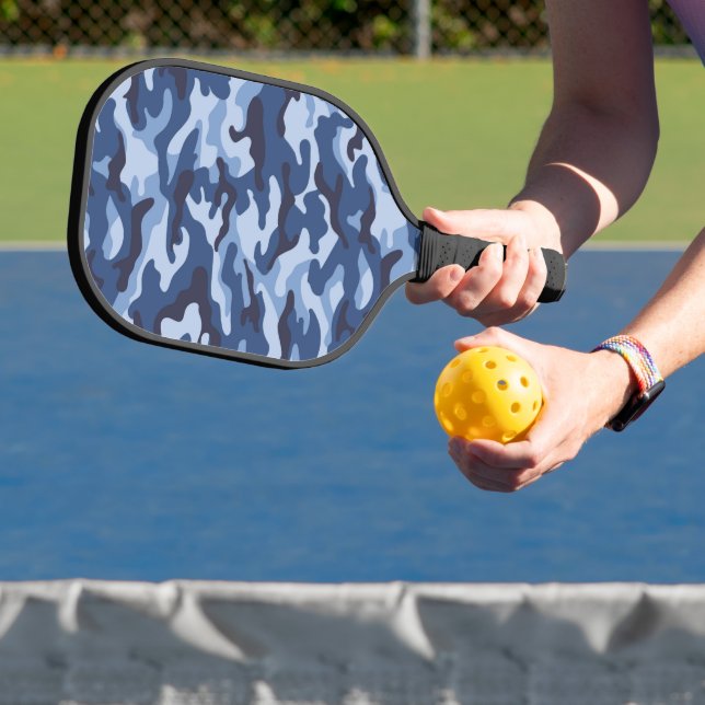 Raquette De Pickleball Motif de camouflage bleu foncé (Insitu)