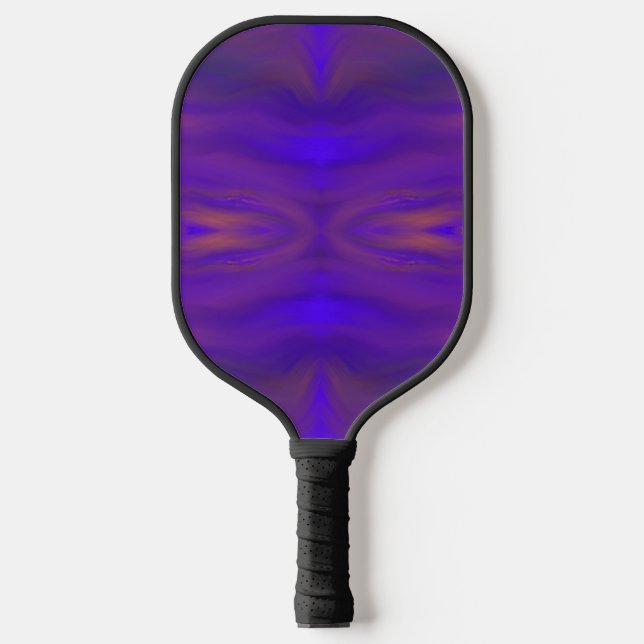 Raquette De Pickleball Motif De Conception Abstraite Bleu Orange Et Viole (Recto)