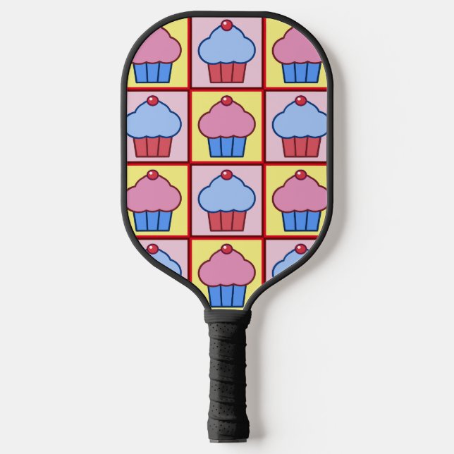 Raquette De Pickleball Motif de Cupcake Adorable (Recto)