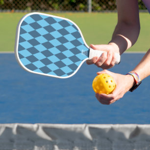 Raquette De Pickleball Motif de drapeau rhombique de Bavière bleue