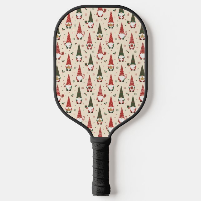 Raquette De Pickleball Motif de fête de gnome de Noël (Recto)