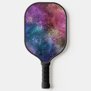 Raquette De Pickleball Motif de galaxie coloré