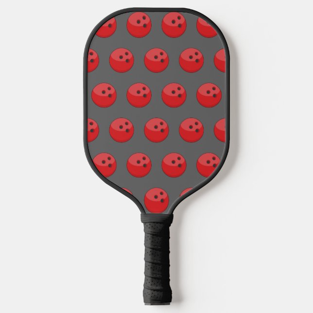Raquette De Pickleball Motif de la balle rouge de Bowling (Recto)