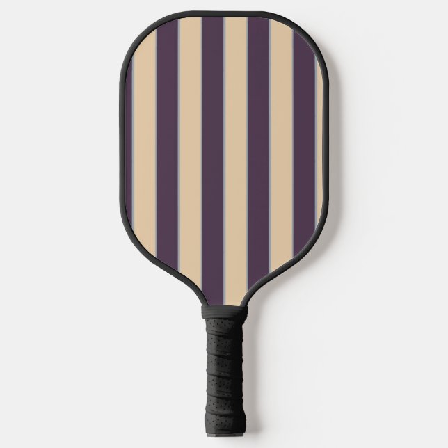 Raquette De Pickleball Motif de lignes violettes et roses rousses (Recto)