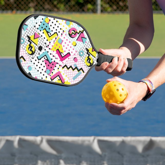 Raquette De Pickleball Motif de style postmoderne Memphis (Insitu)