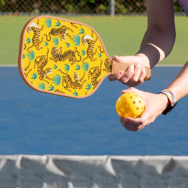 Raquette De Pickleball Motif de tigre d'or asiatique (Insitu)