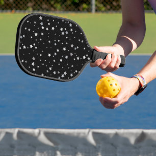 Raquette De Pickleball Motif des étoiles d'argent mignonnes Toute coule