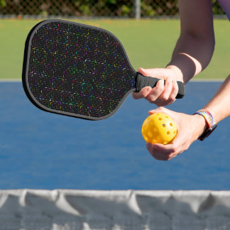 Raquette De Pickleball Motif électronique de codage technologique coloré