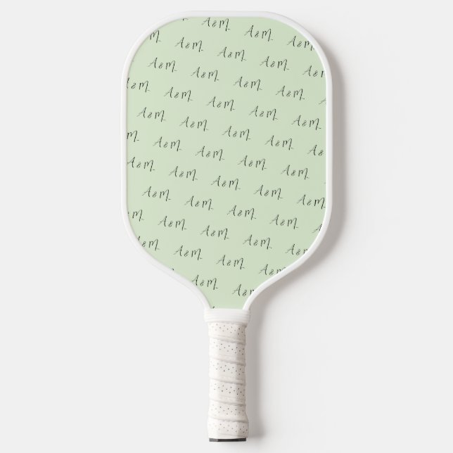 Raquette De Pickleball Motif et texte monographique personnalisés (Recto)