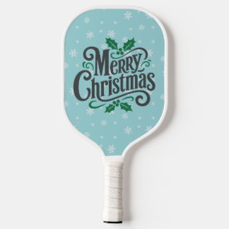 Raquette De Pickleball Motif Flocon de Neige Cyan pour les Fêtes