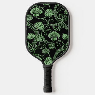 Raquette De Pickleball Motif floral antique pour médiator de guitare noir