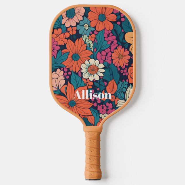 Raquette De Pickleball Motif floral gras Motif botanique moderne Personna (Recto)