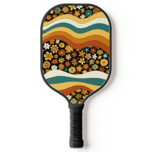 Motif floral rétro inspiré des années 70 avec des